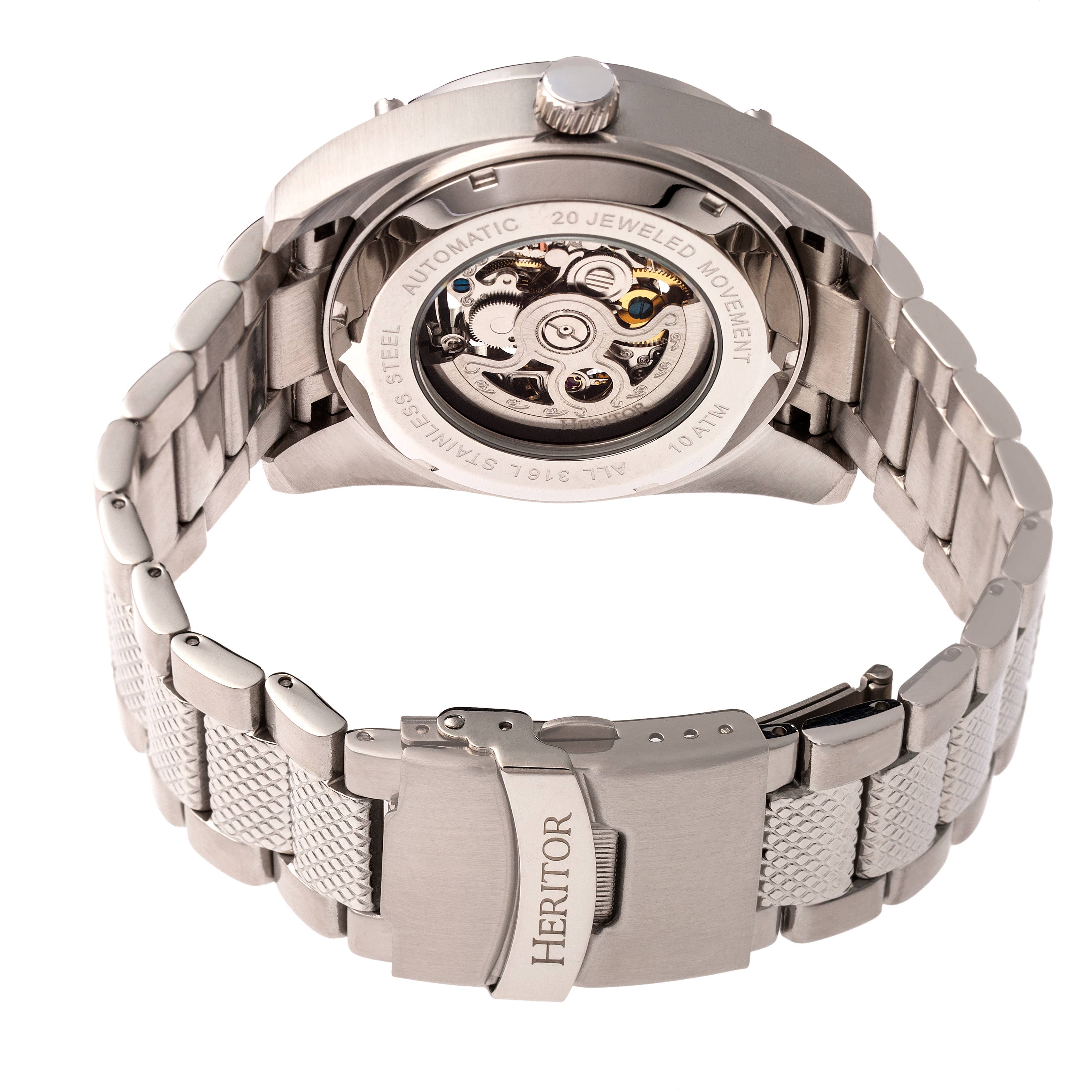Heritor Automatic Daniels Semi-Skeleton Bracelet Watch
