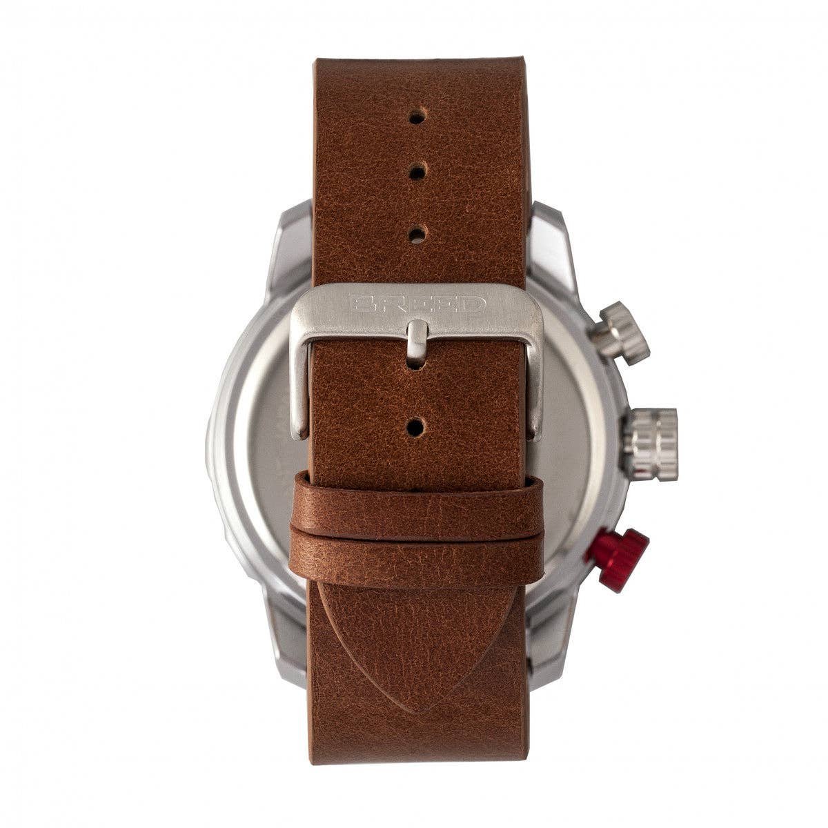 Breed Manuel Chronograph Leather-Band Watch with Date