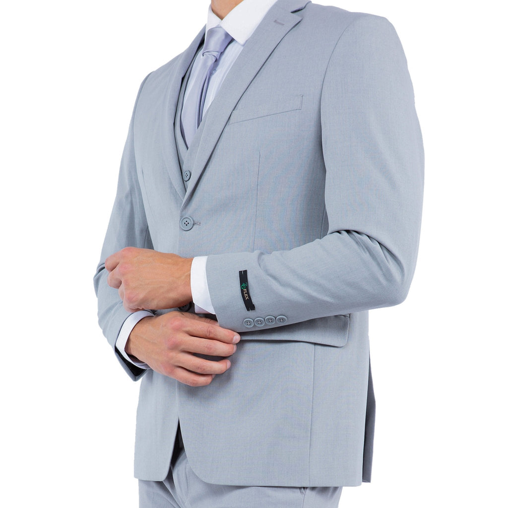 4 - Way Stretch Mens 3pc Suit Set (Made to Move) - Bundle Bus