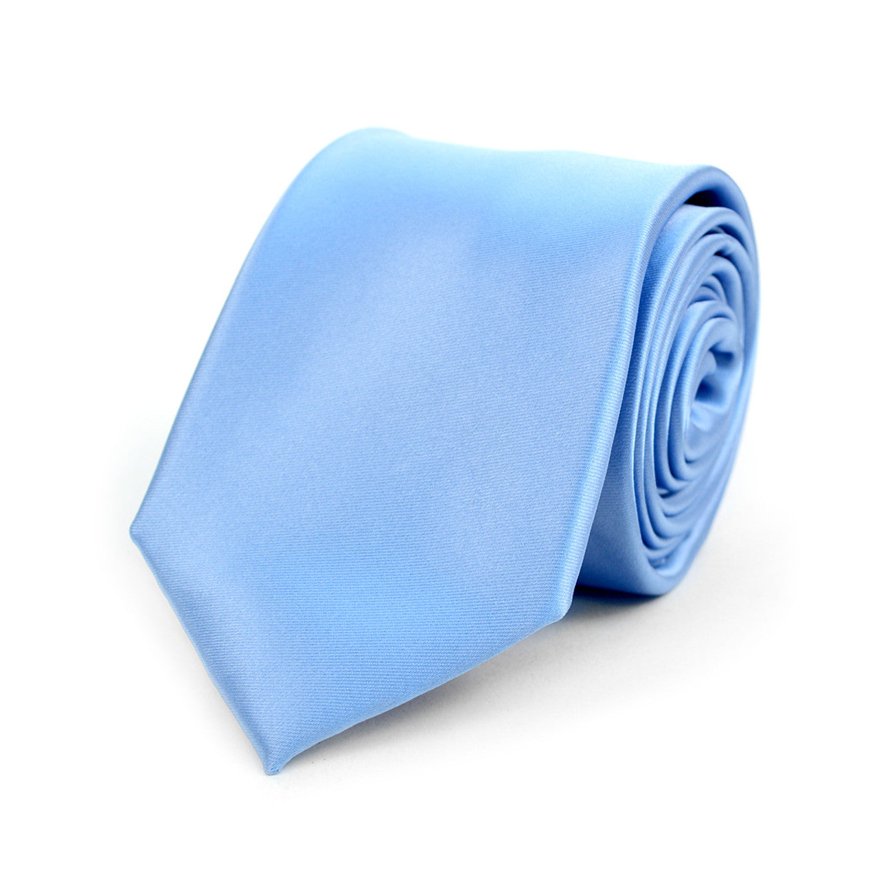Men's Solid Color Premium Quality Formal Ties with Decorative Tipping - MPW7308