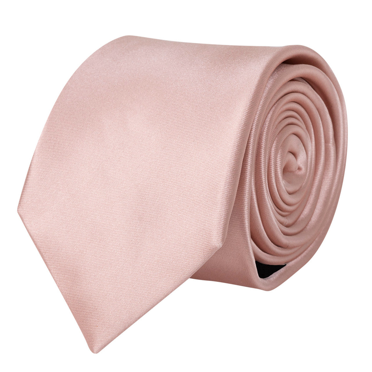 Men's Solid Color Premium Quality Formal Ties with Decorative Tipping - MPW7308