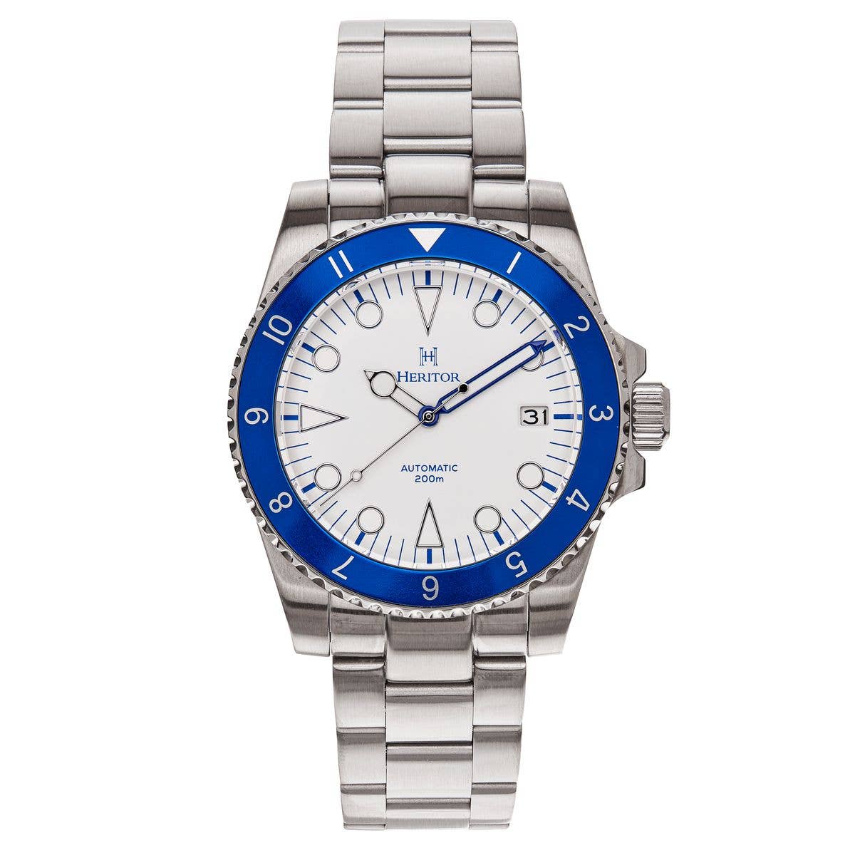 Heritor Automatic Luciano Bracelet Diver Watch with Date