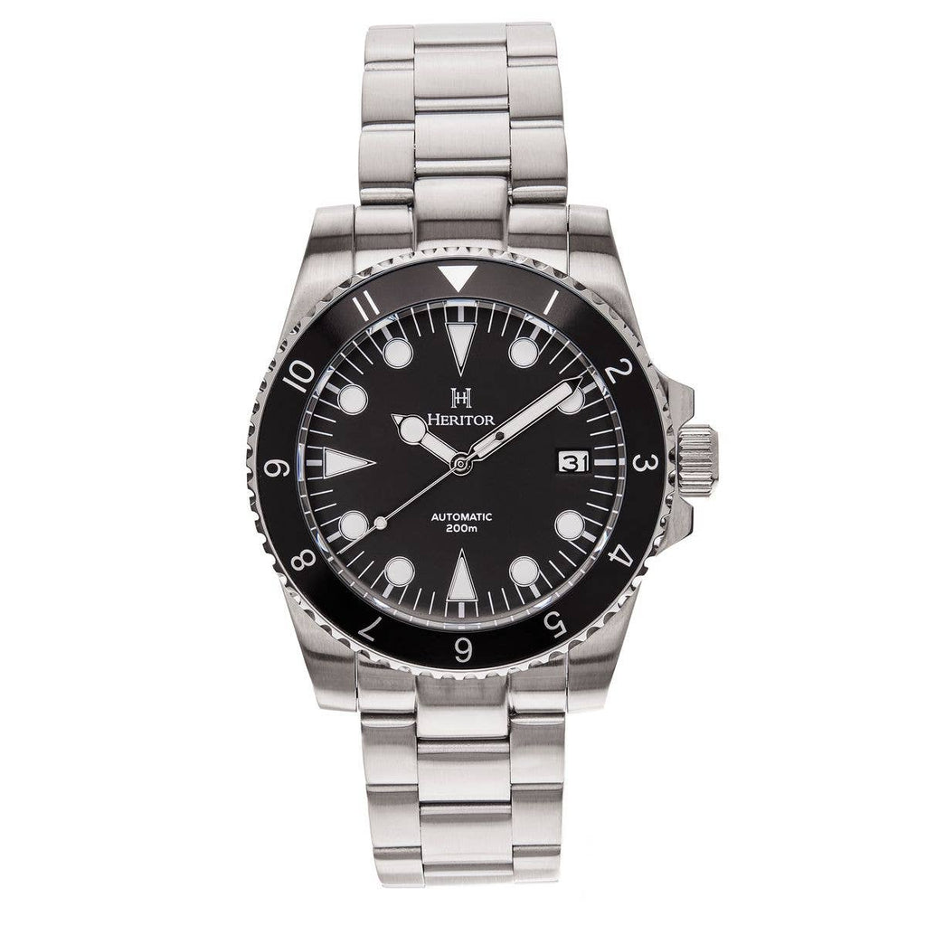 Heritor Automatic Luciano Bracelet Diver Watch with Date