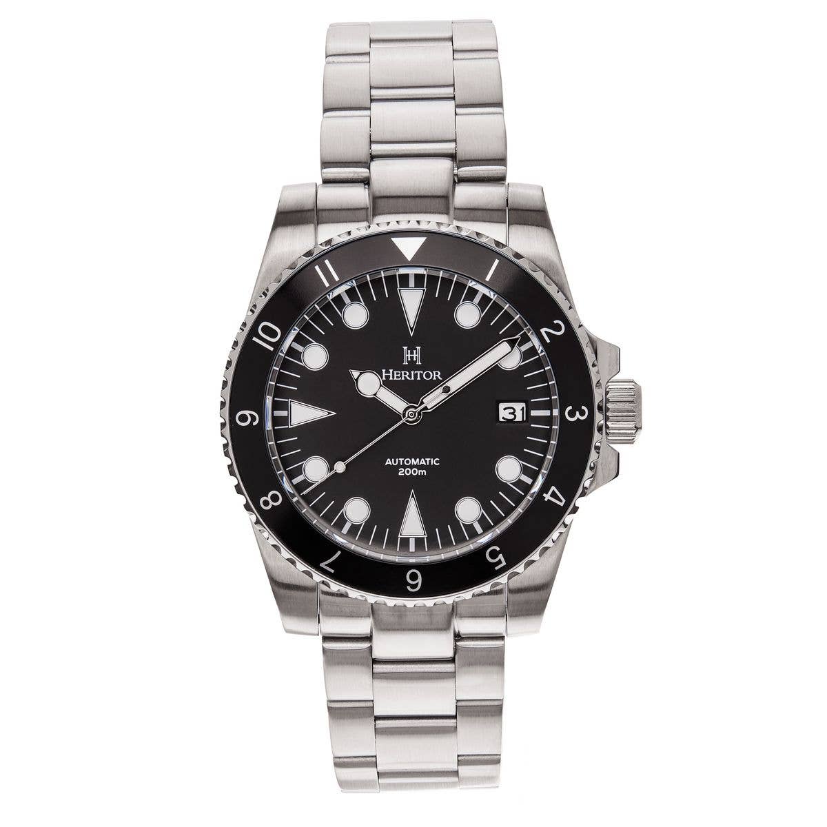 Heritor Automatic Luciano Bracelet Diver Watch with Date