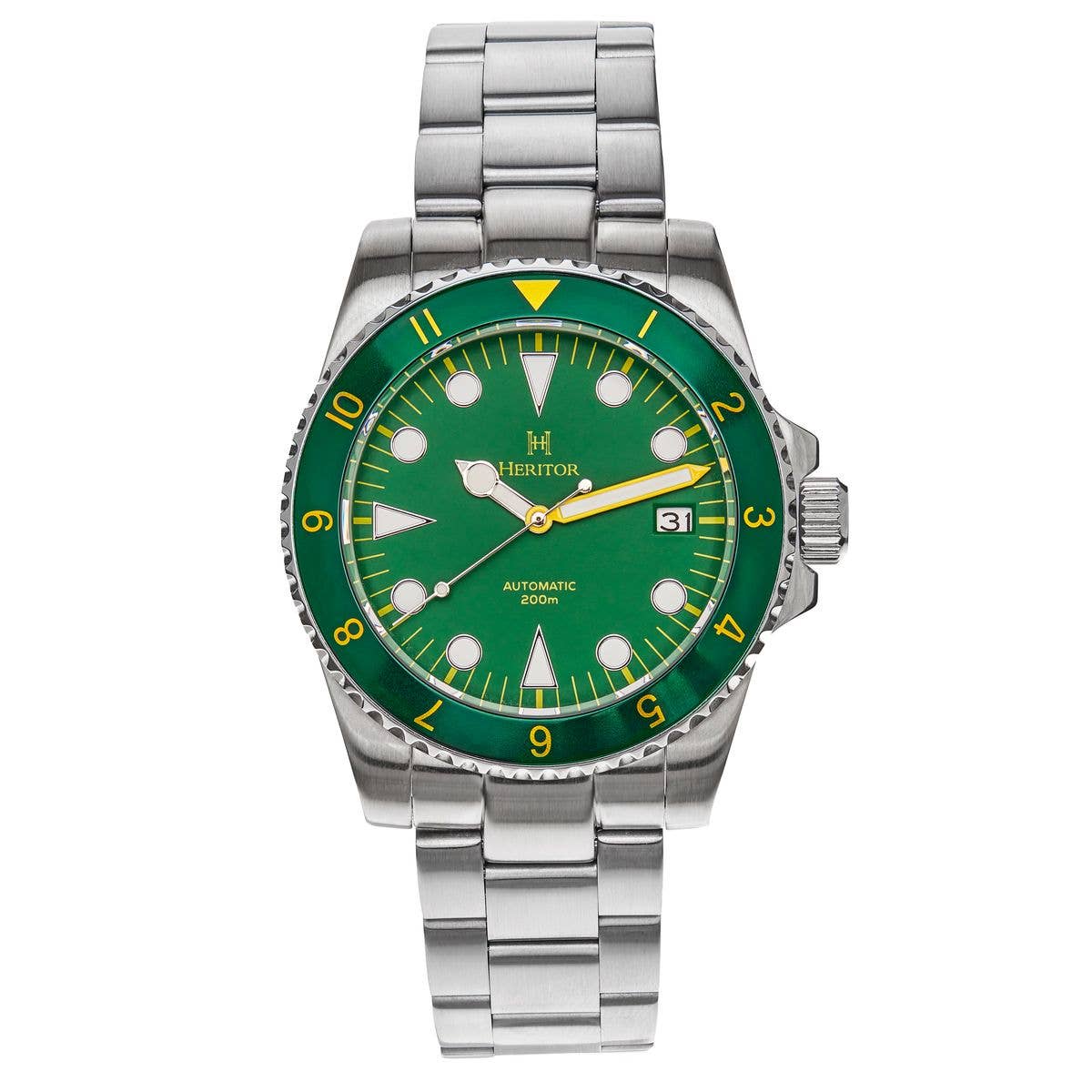 Heritor Automatic Luciano Bracelet Diver Watch with Date