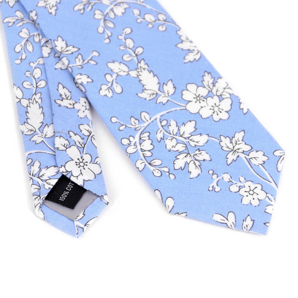 Floral Cotton Slim Tie 2.5" - NVC-FLORAL6