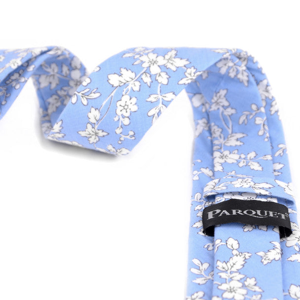 Floral Cotton Slim Tie 2.5" - NVC-FLORAL6
