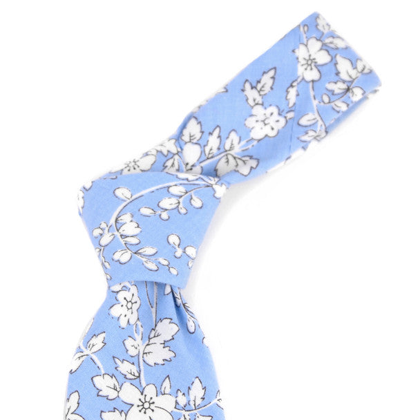 Floral Cotton Slim Tie 2.5" - NVC-FLORAL6
