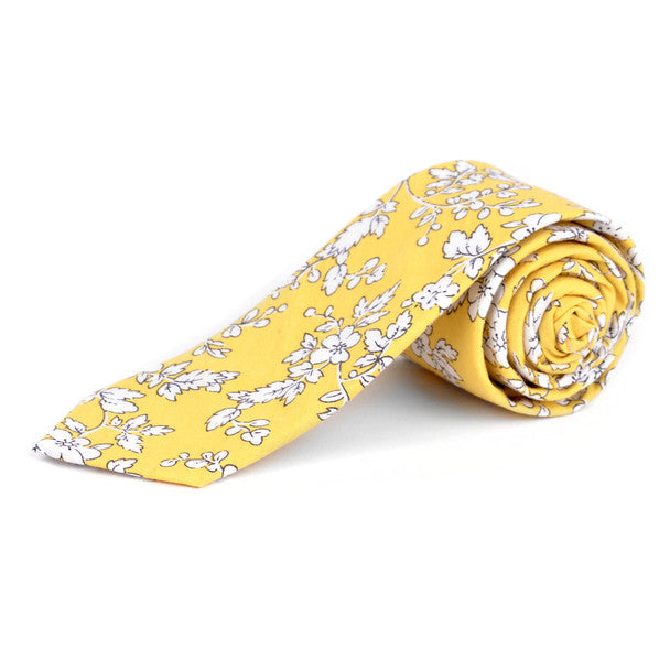 Floral Cotton Slim Tie 2.5" - NVC-FLORAL6