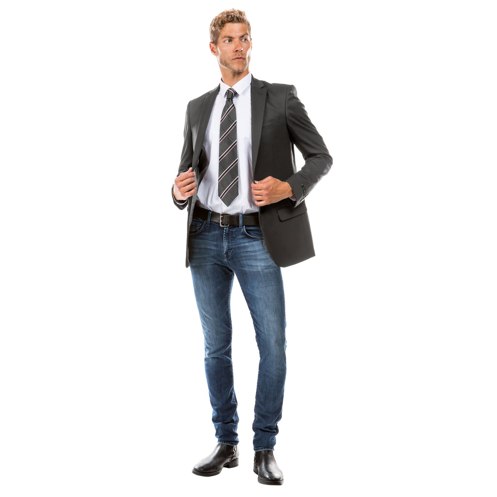 Men's Tailored - Fit Suits Separates Jacket - Bundle Bus