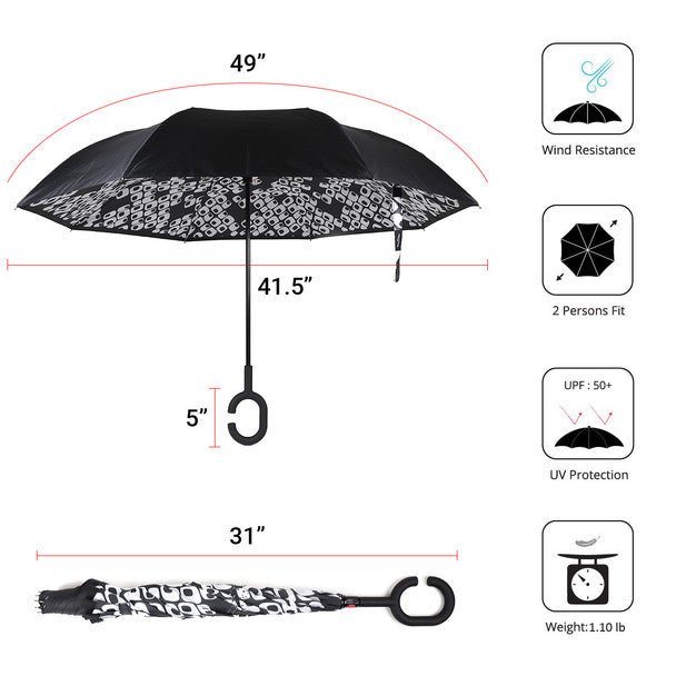 Abstract Geometric Open Inverted Umbrella -IUM18085 - Bundle Bus