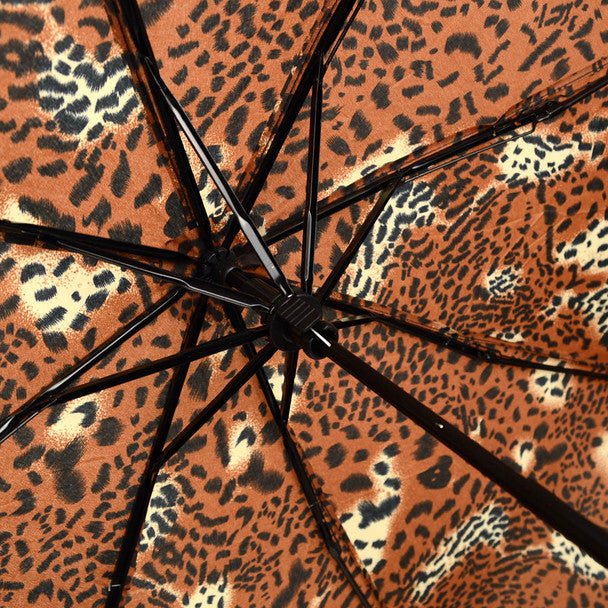 Animal Print Compact Umbrella with Plastic Handle - UM5006 - Bundle Bus