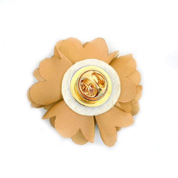 Assorted Solid Mini Bouquet Clutch Back Flower Lapel Pin 4pc Combo Set 4FLP-GD - Bundle Bus
