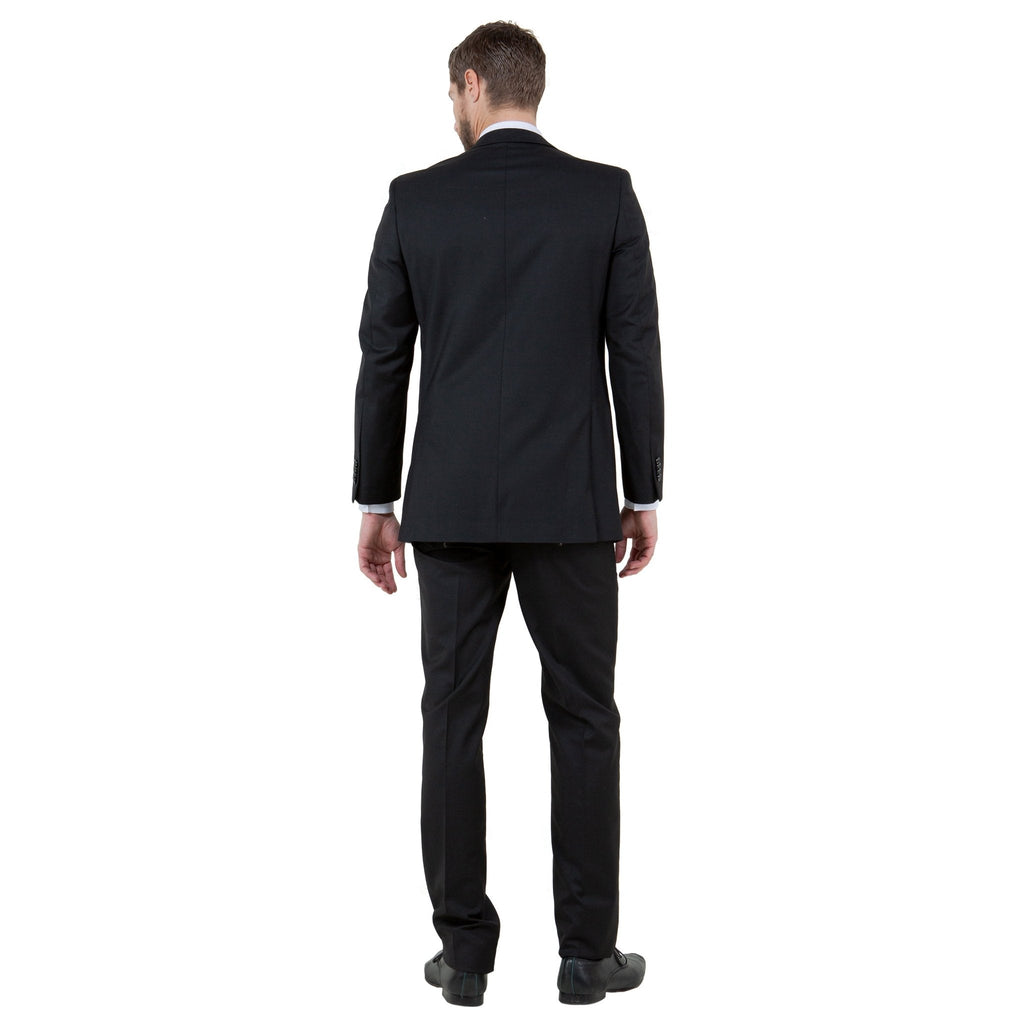 Black Solid 2 - PC Slim Fit Performance Stretch Suits - Bundle Bus