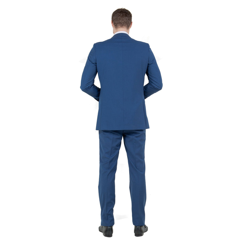 Blue Solid 2 - PC Slim Fit Performance Stretch Suits - Bundle Bus