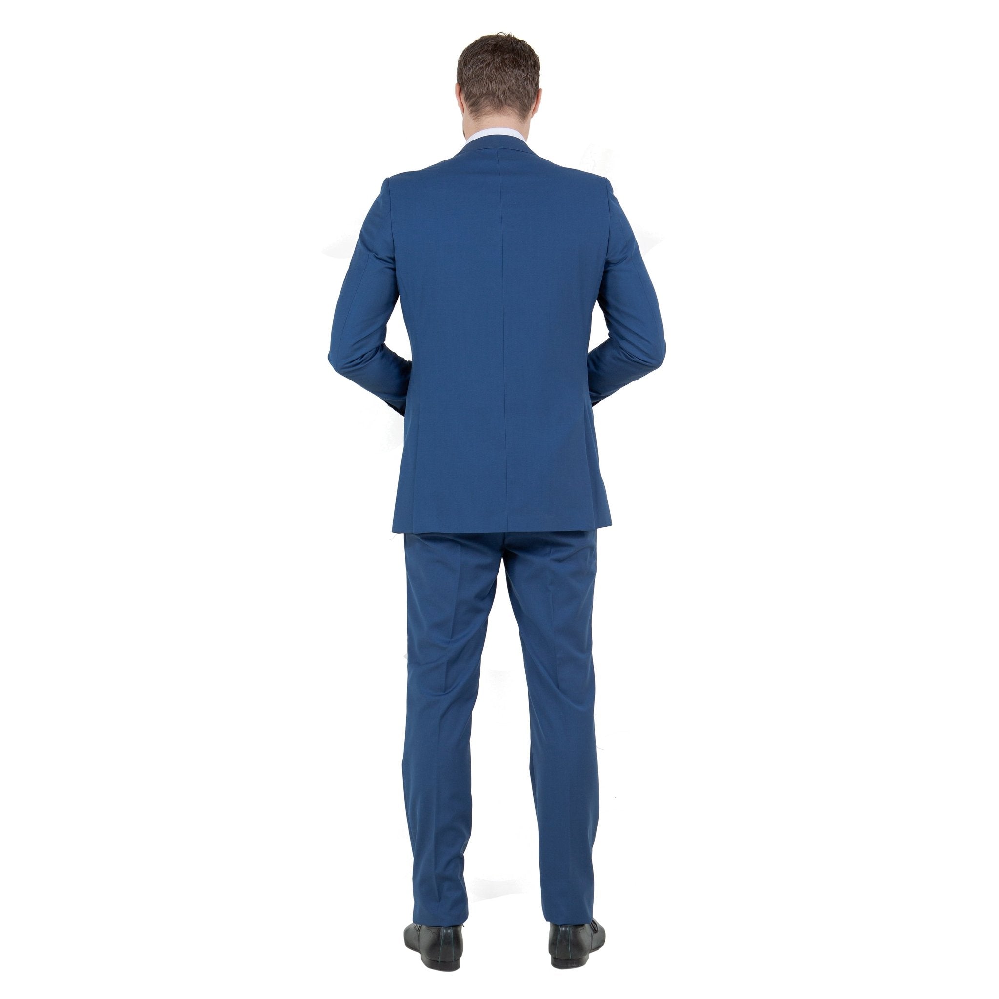 Blue Solid 2 - PC Slim Fit Performance Stretch Suits - Bundle Bus