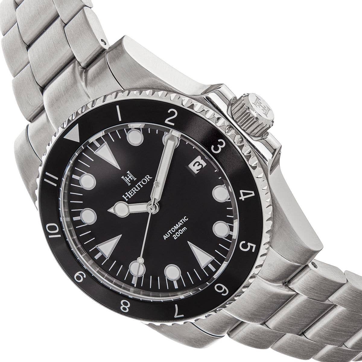Heritor Automatic Luciano Bracelet Diver Watch with Date