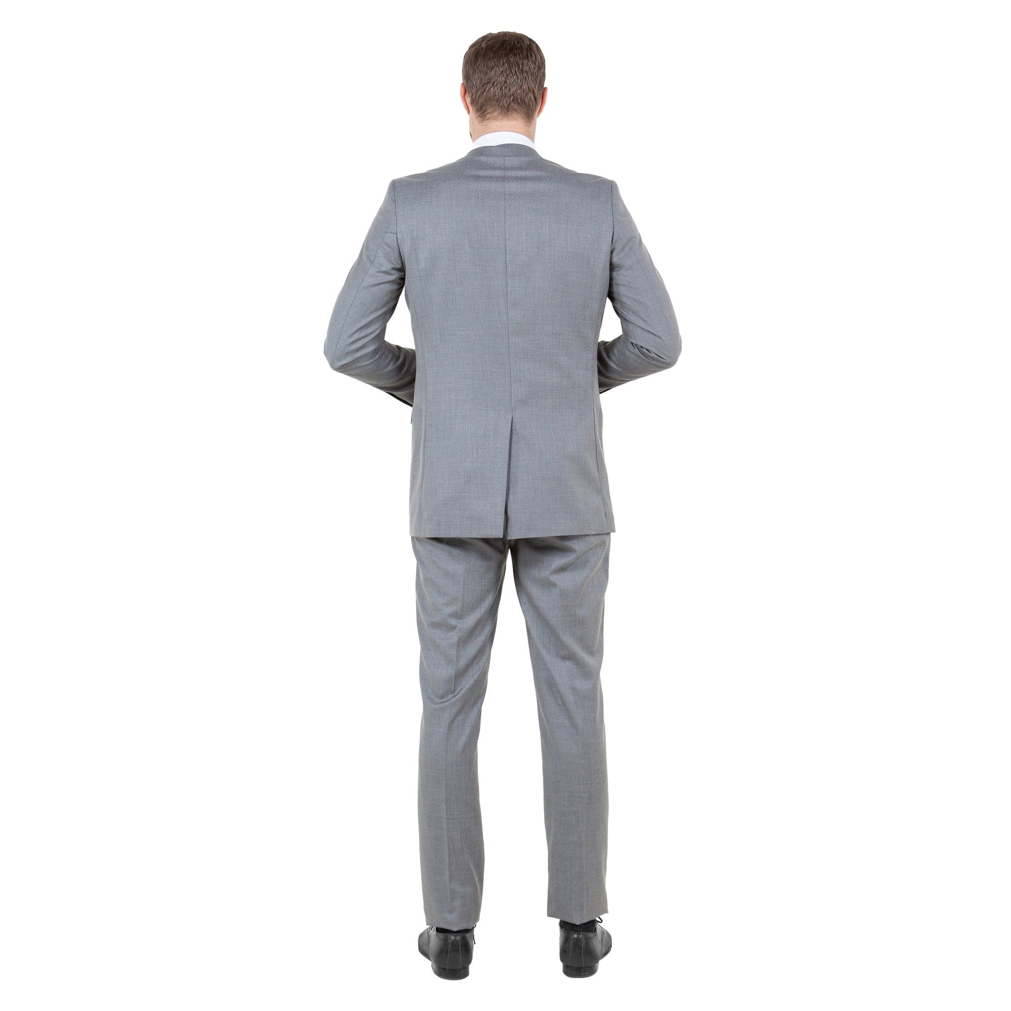 Earth Tan Men's 2pc Sharkskin Suit Slim - Fit - Bundle Bus