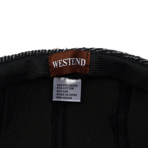 Fall/Winter Black & Charcoal Striped Ivy Hat - H1805054 - Bundle Bus