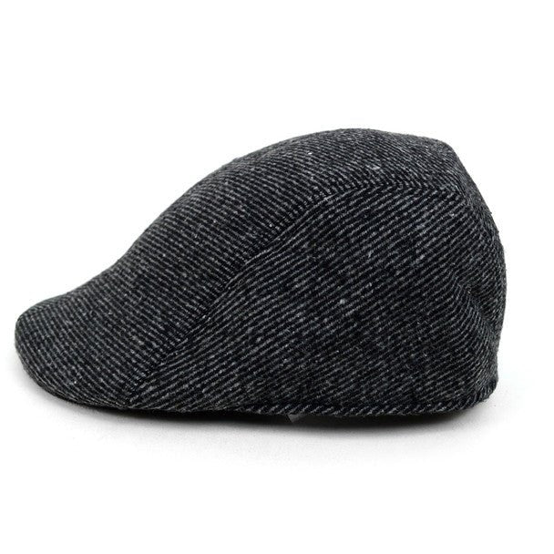 Fall/Winter Black & Charcoal Striped Ivy Hat - H1805054 - Bundle Bus