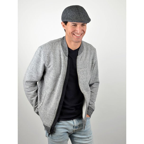 Fall/Winter Black & Charcoal Striped Ivy Hat - H1805054 - Bundle Bus