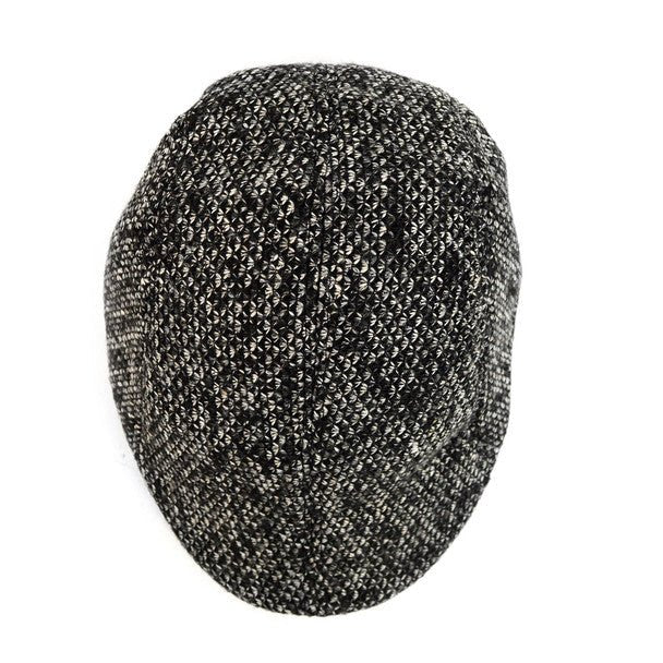 Fall/Winter Black & White Speckled Weave Textured Ivy Hat - H1805055 - Bundle Bus