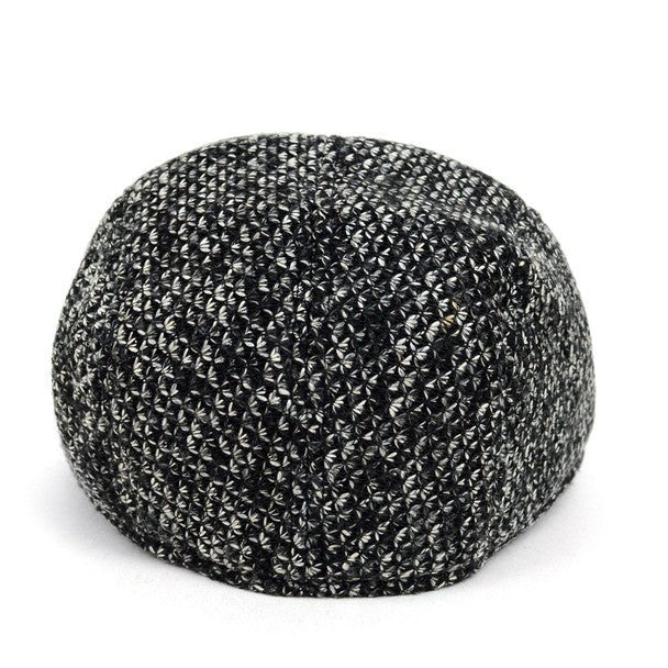 Fall/Winter Black & White Speckled Weave Textured Ivy Hat - H1805055 - Bundle Bus