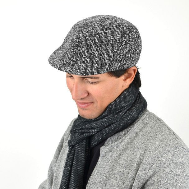 Fall/Winter Black & White Weave Pattern Ivy Hat - H1805050 - Bundle Bus