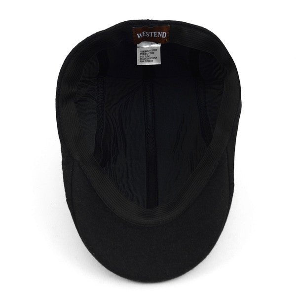 Fall/Winter Solid Black Ivy Hat - IFW1730-BLK - Bundle Bus