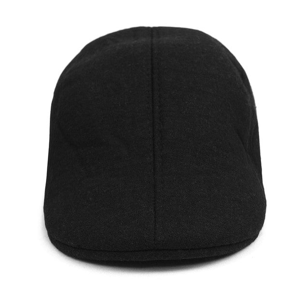 Fall/Winter Solid Black Ivy Hat - IFW1730-BLK - Bundle Bus