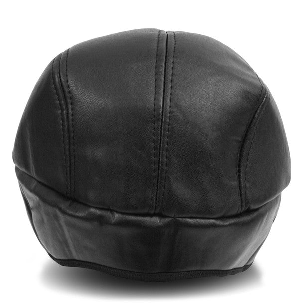 Fall/Winter Traditional Leather Ivy Hat with Ear Flaps - H177306 - Bundle Bus
