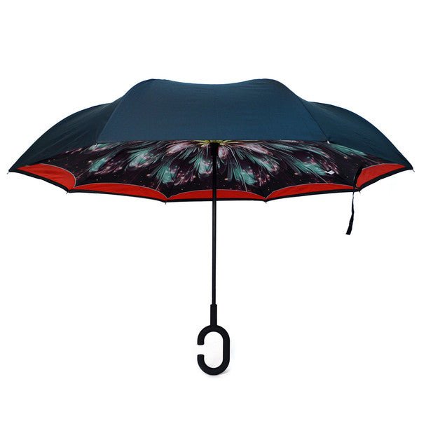 Galaxy Flower Double Layer Inverted Umbrella - UM18070 - Bundle Bus