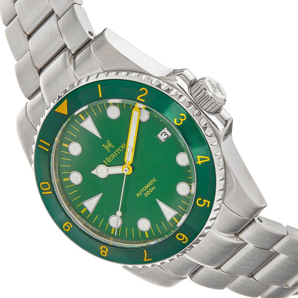Heritor Automatic Luciano Bracelet Diver Watch with Date - Bundle Bus