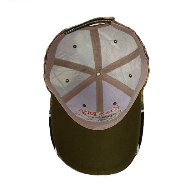 "Kiss My Bass" Camo 3D Embroidered Baseball Cap, Hat EBC10296 - Bundle Bus
