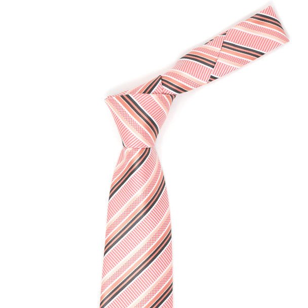 Men Diagonal Stripe Micro Fiber Poly Woven Tie-MPW5953 - Bundle Bus