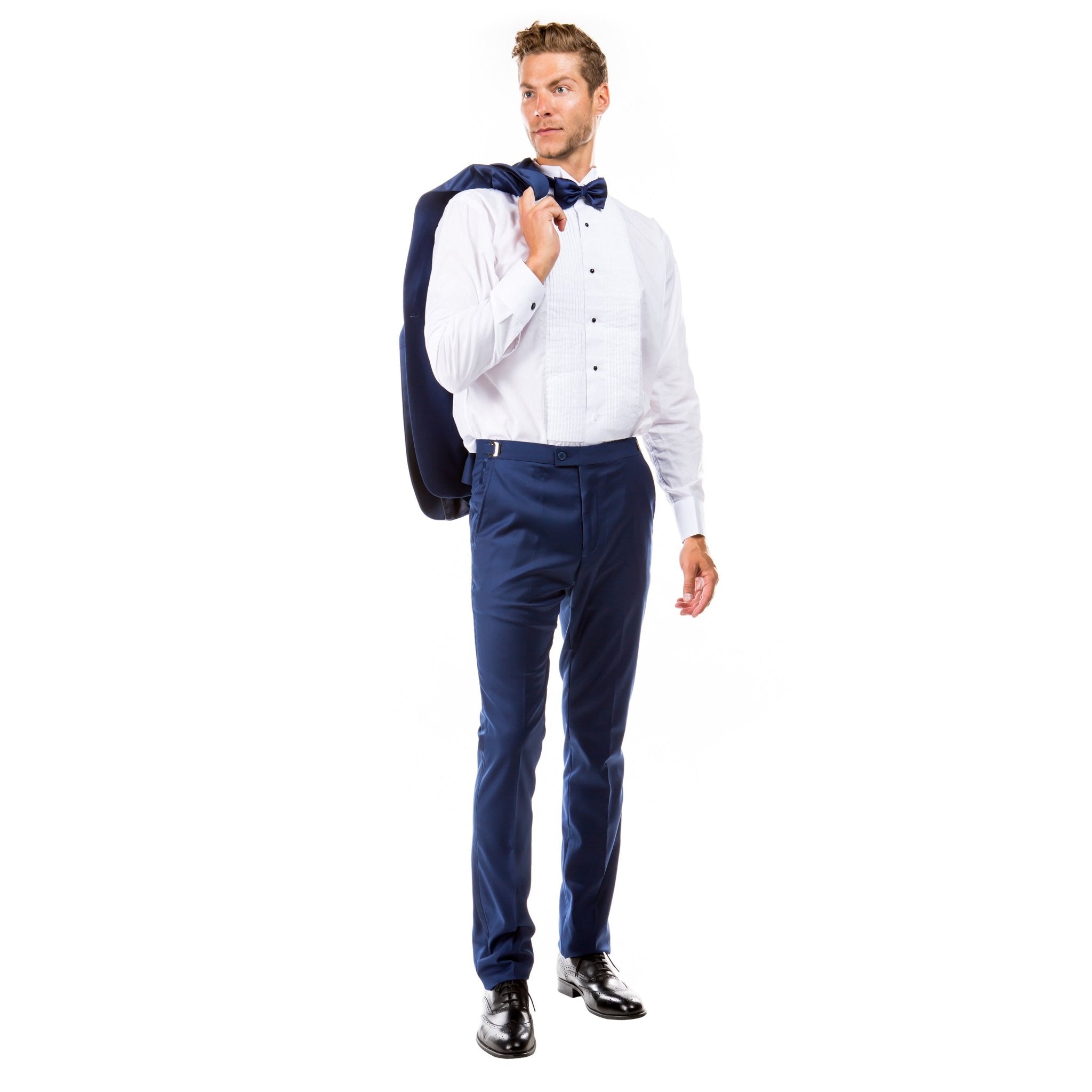 Men's 2pc Tuxedo Set w/ Satin Notch Lapel - Bundle Bus