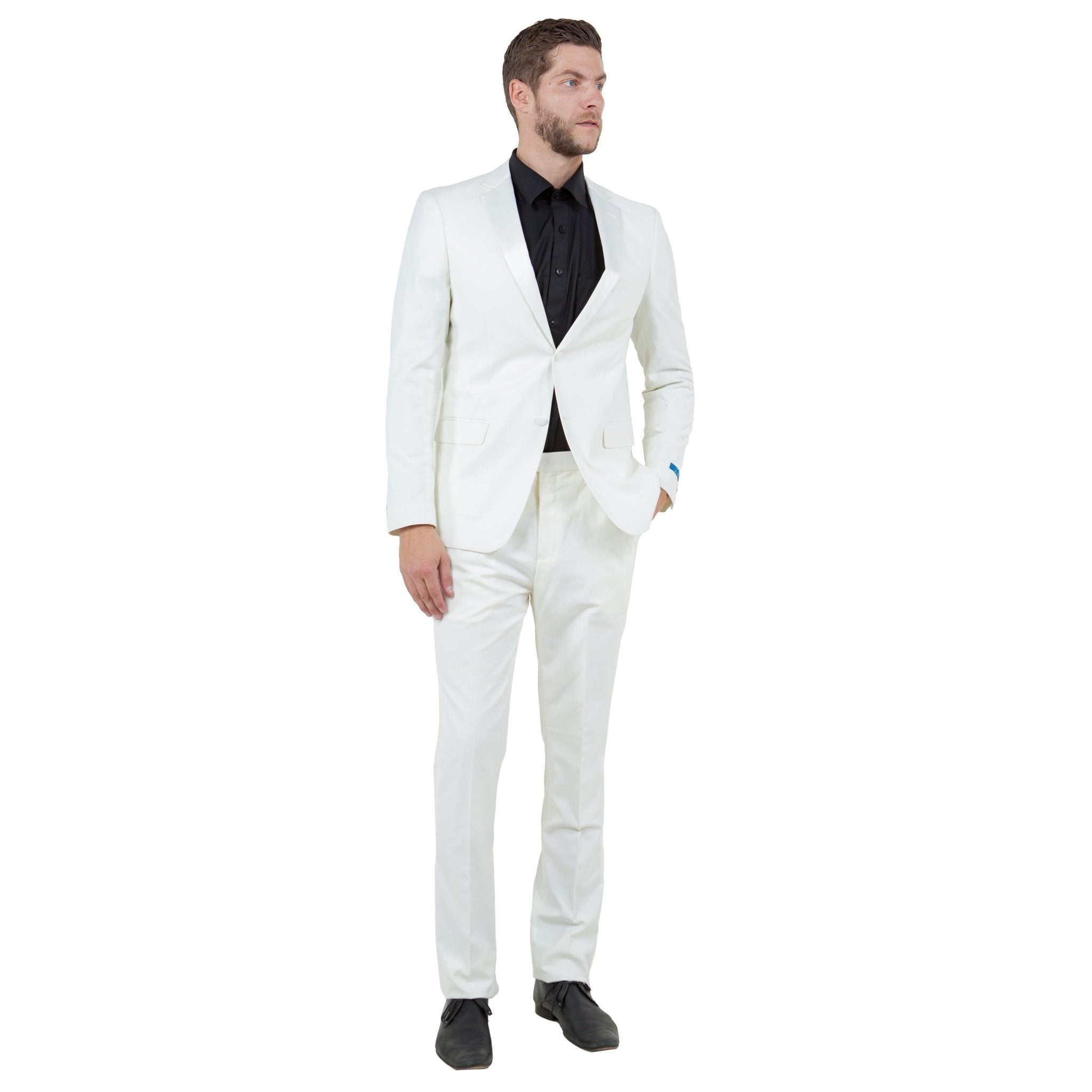 Men's 2pc Tuxedo Set w/ Satin Notch Lapel - Bundle Bus