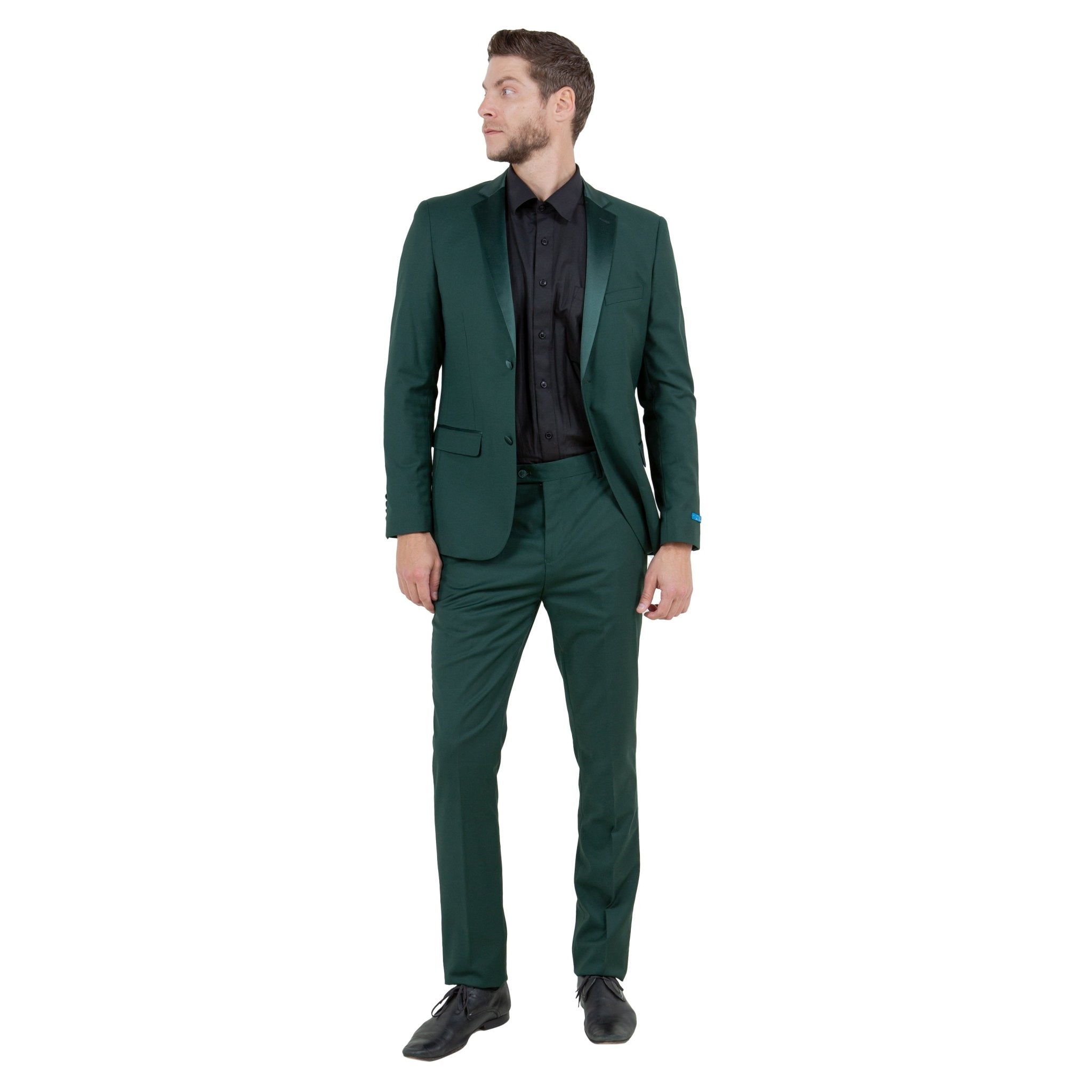 Men's 2pc Tuxedo Set w/ Satin Notch Lapel - Bundle Bus