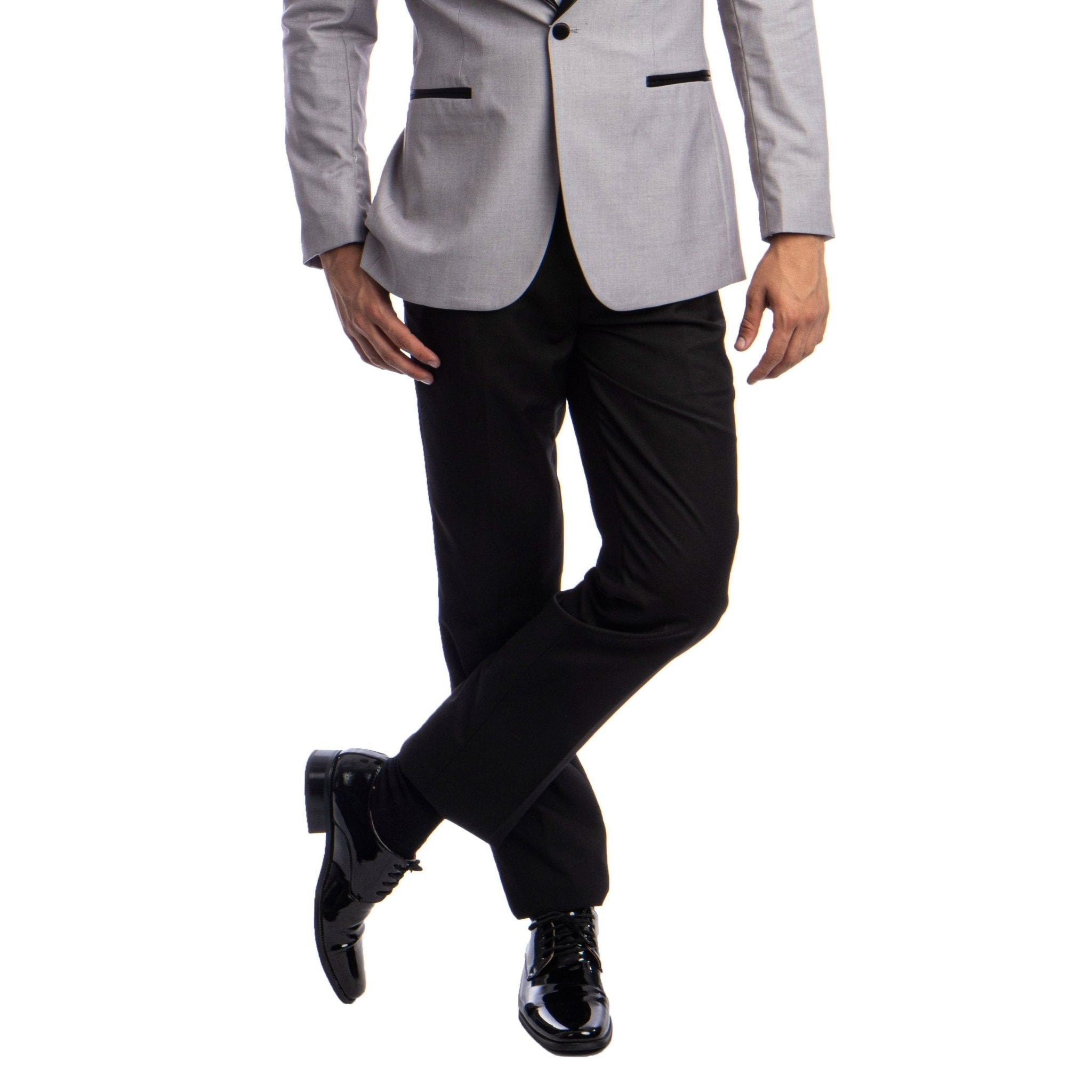 Men's 2pc Tuxedo Set W/ Satin Shawl Collar - Bundle Bus