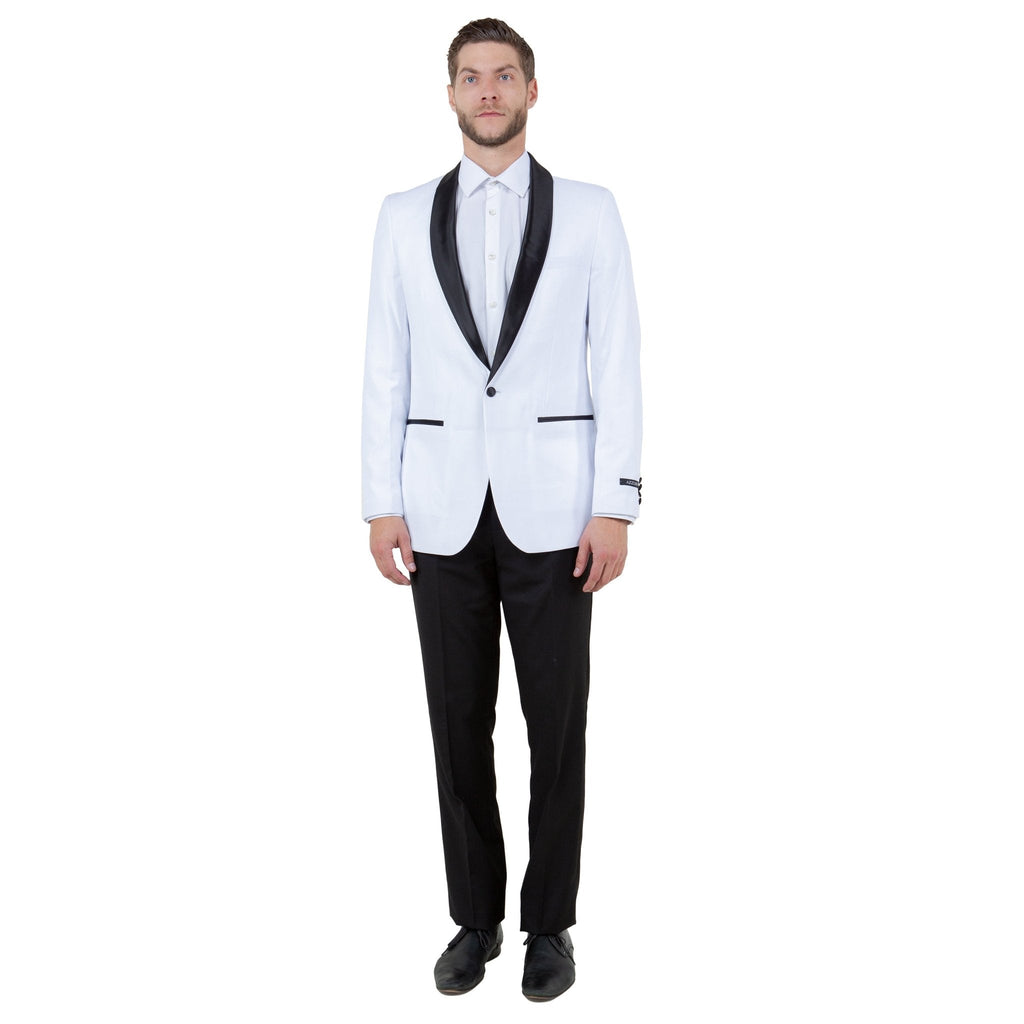 Men's 2pc Tuxedo Set W/ Satin Shawl Collar - Bundle Bus