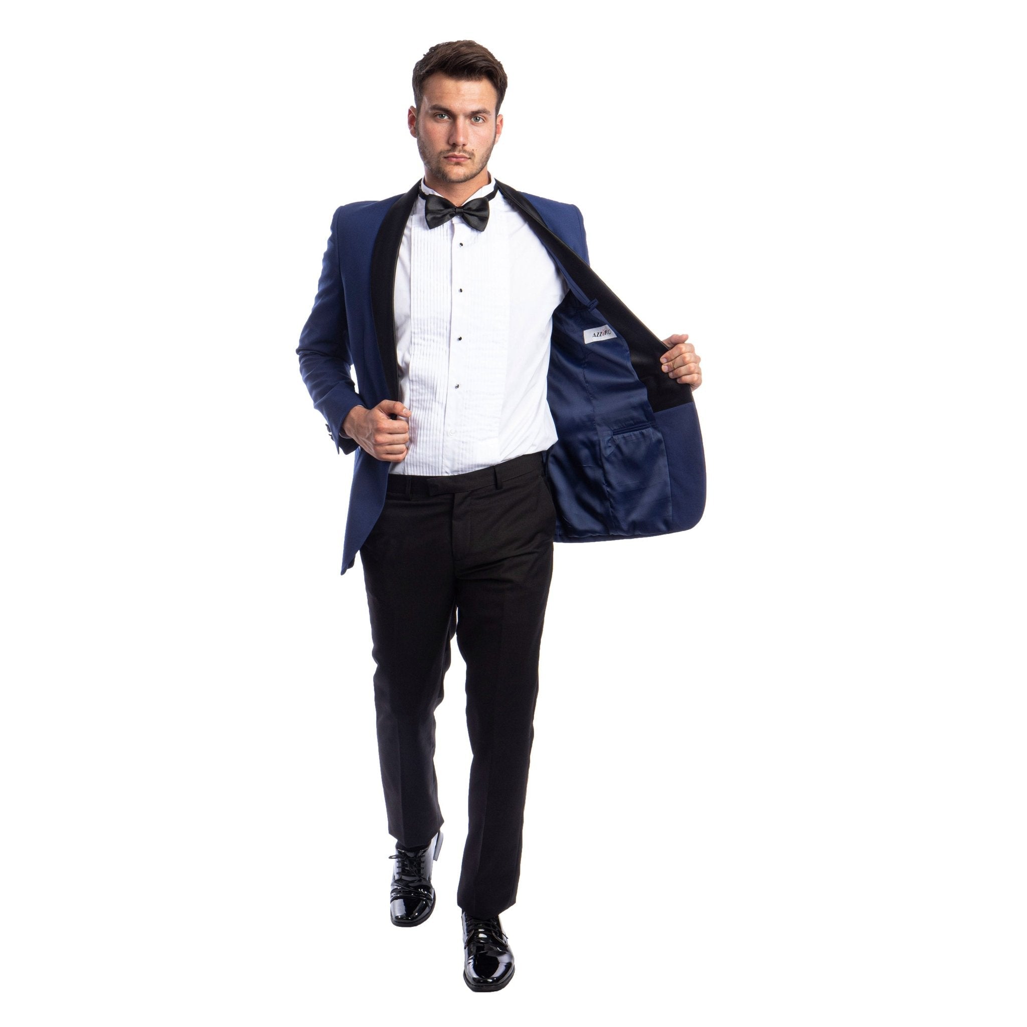 Men's 2pc Tuxedo Set W/ Satin Shawl Collar - Bundle Bus