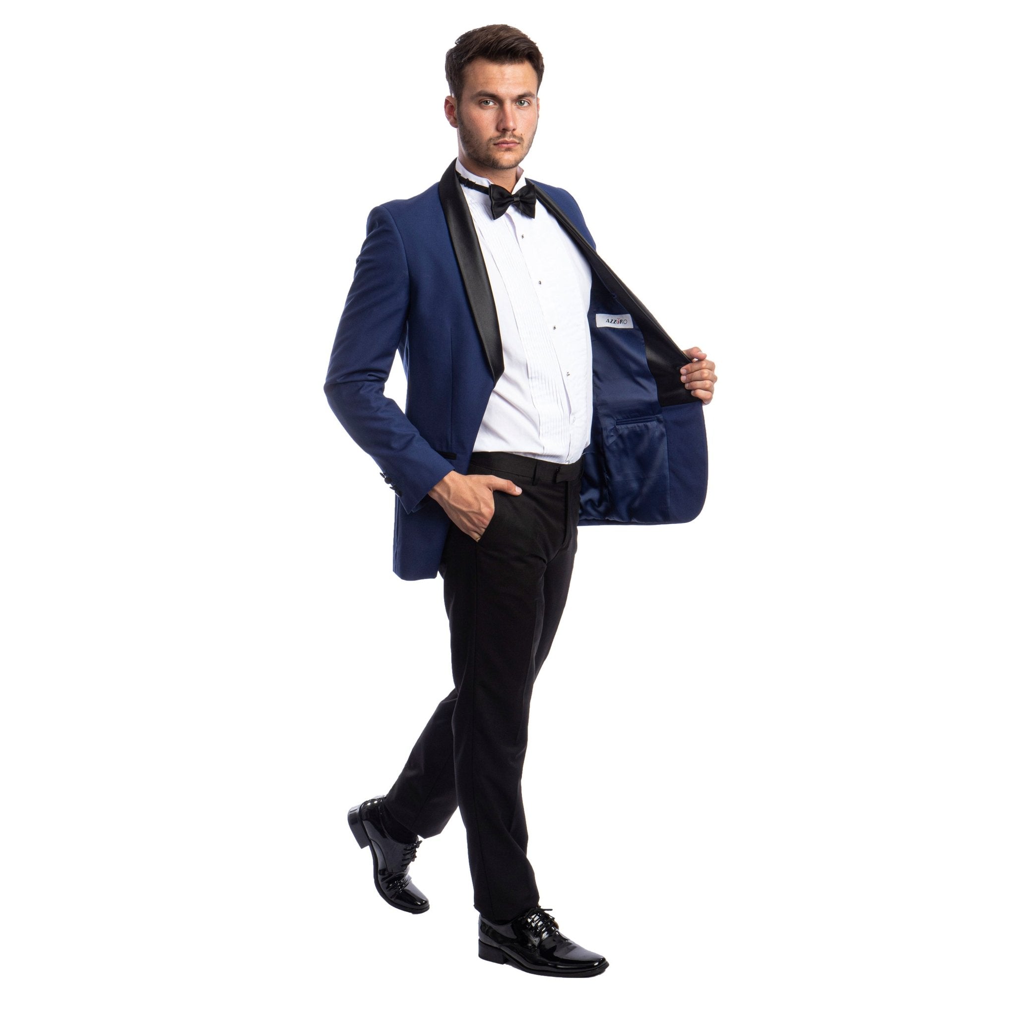 Men's 2pc Tuxedo Set W/ Satin Shawl Collar - Bundle Bus