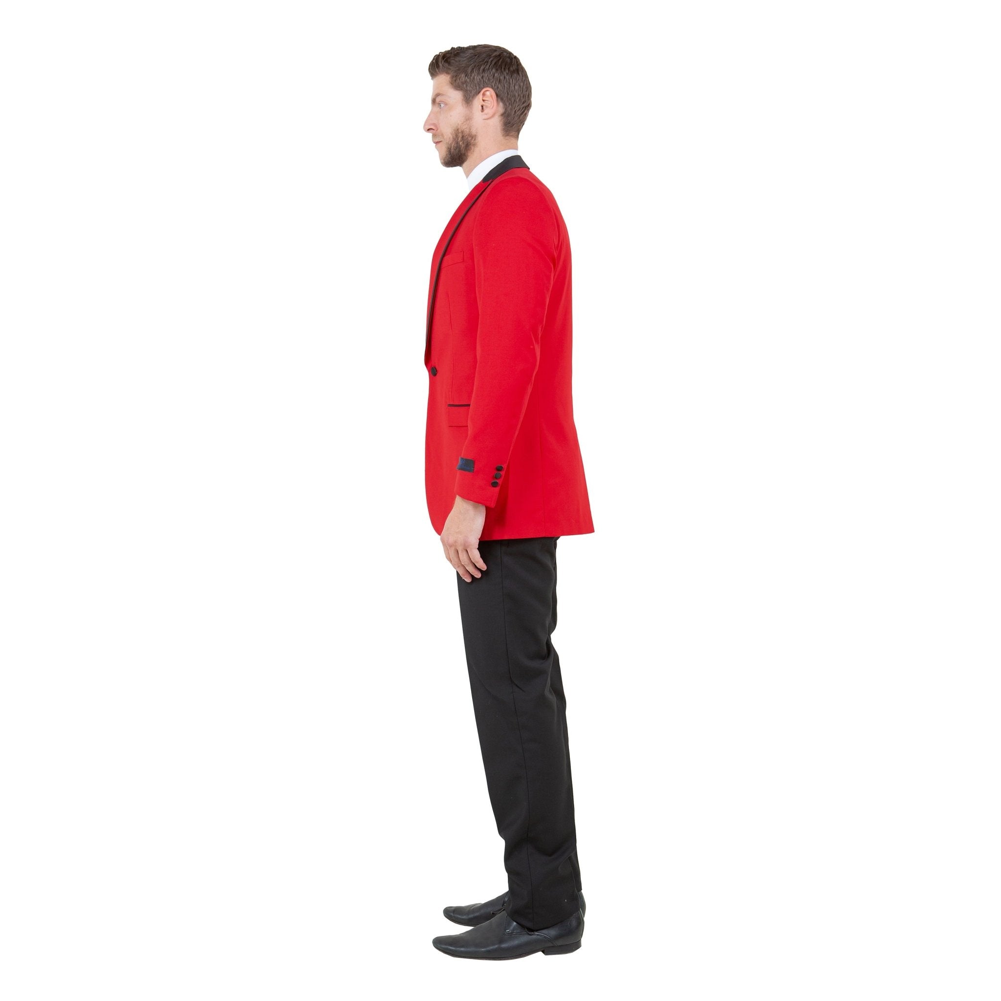 Men's 3pc Tuxedo w/ Satin Shawl Collar & Expandable Clip Pants - Bundle Bus