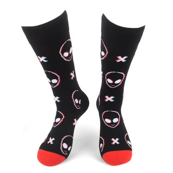 Men's Alien Novelty Socks - NVS19585-BK - Bundle Bus