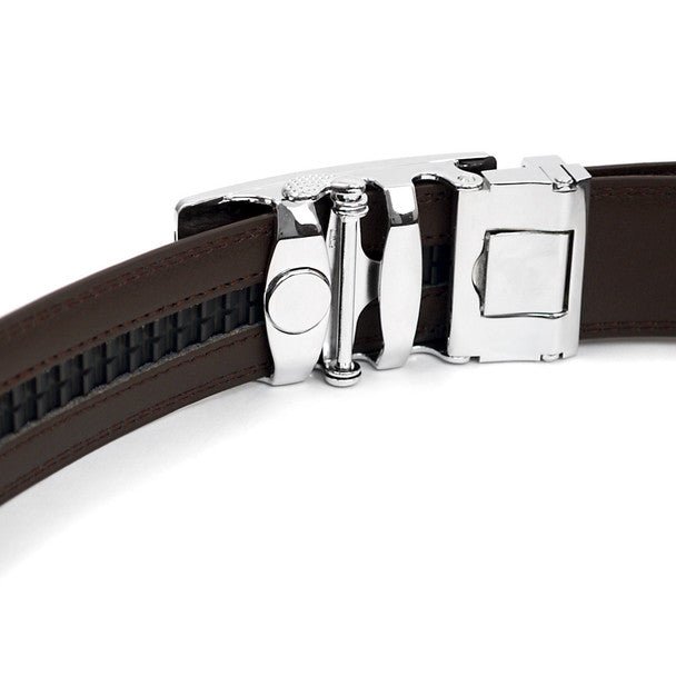 Men's Anchor Rotating Ratchet Belt-MGLBB58-SIL - Bundle Bus