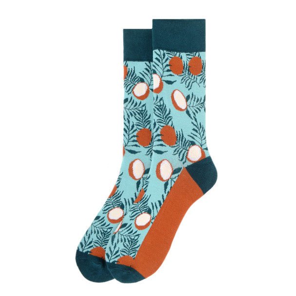 Men's Coconut Novelty Socks - NVS19591 - Bundle Bus