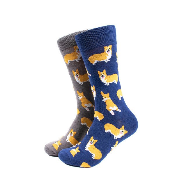 Men's Dancing Dog Novelty Socks- NVS19624 - Bundle Bus