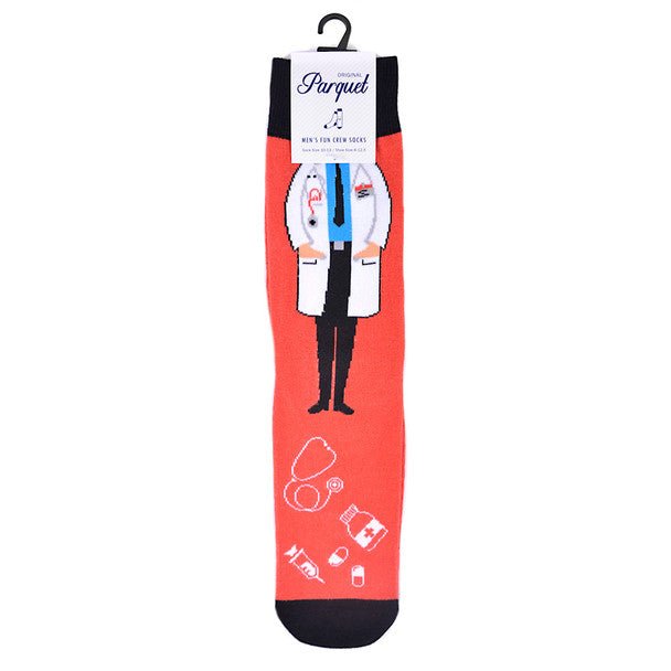 Men's Doctor Novelty Socks - NVS19578-OR - Bundle Bus