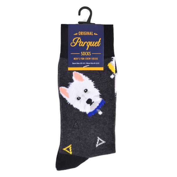 Men's Dog Novelty Socks - NVS19560-CHAR - Bundle Bus