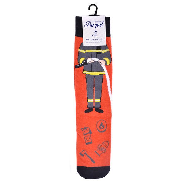 Men's Fire Fighter Novelty Socks - NVS19577-RU - Bundle Bus